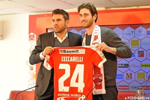 Luca Ceccarelli, primul jucător adus de Mutu la Dinamo