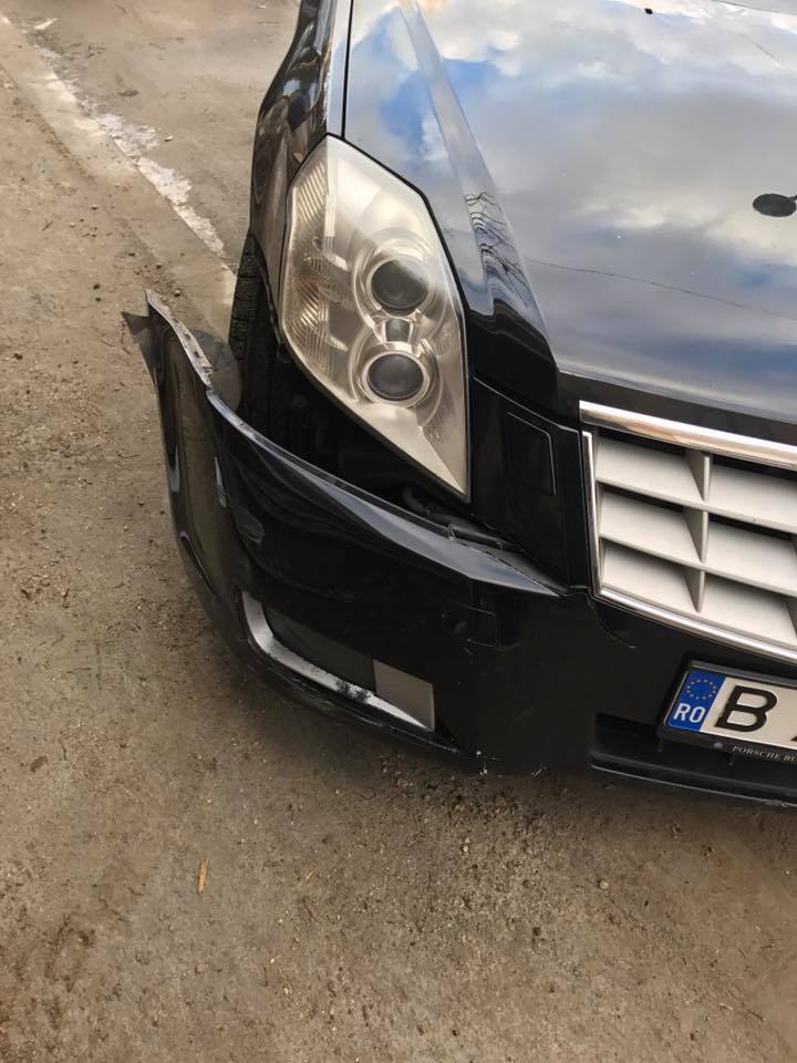 Mara Bănică și-a lovit mașina: a stricat bara din față