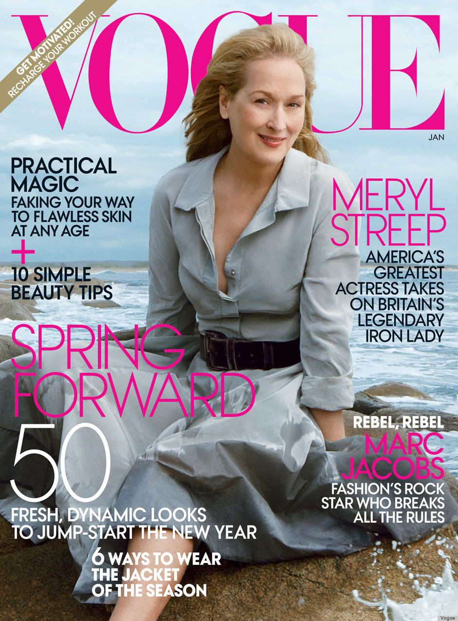 Meryl Streep pe coperta Vogue, la 62 de ani