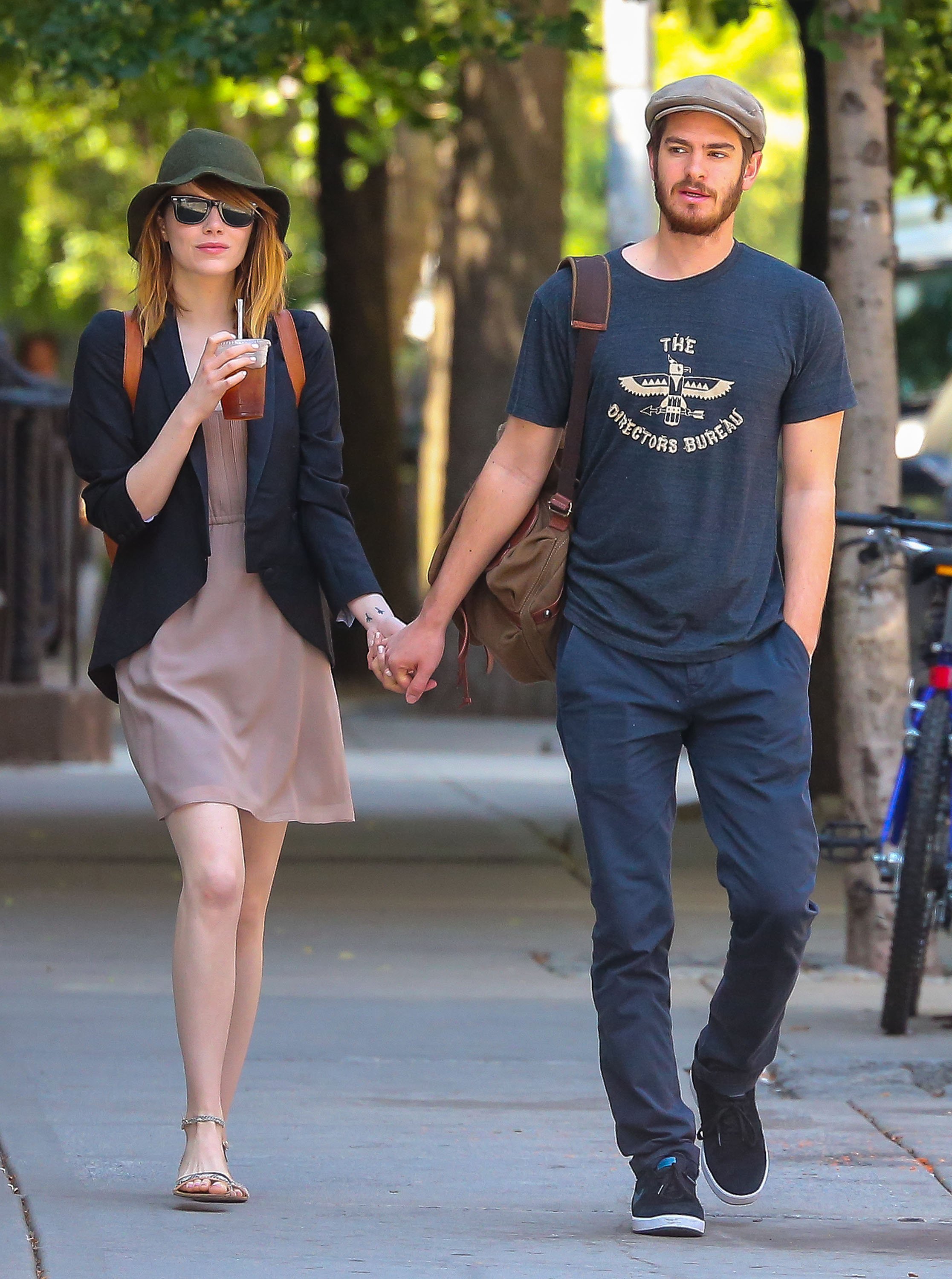 Andrew Garfield & Emma Stone Stroll Hand-In-Hand In New York