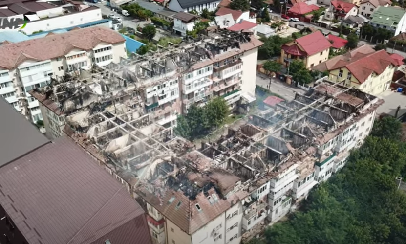 Imagini Din Dron Cu Urm Rile Incendiului De La Cele Trei Blocuri Din