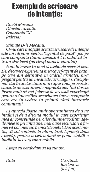 Model Scrisoare De Intentie Manager Resurse Umane - Scrisoare Blog