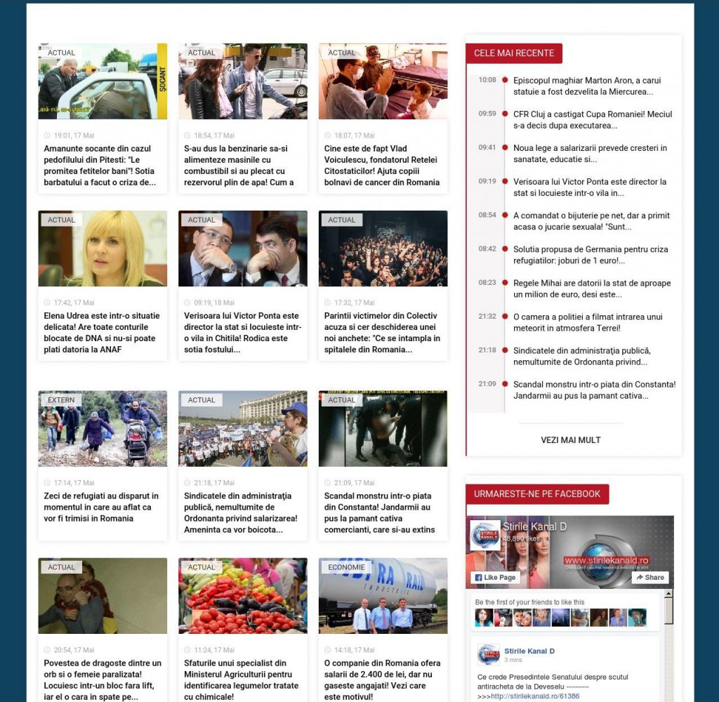 Kanal D A Lansat Site Ul Www Stirilekanald Ro Stiri știri