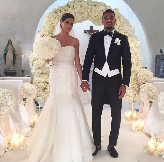 Kevin-Prince Boateng și Melissa Satta au devenit ieri soț și soție.