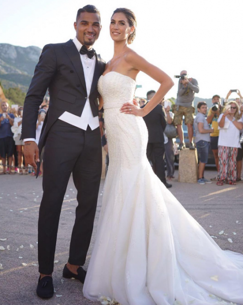 Kevin-Prince Boateng și Melissa Satta s-au căsătorit sâmbătă, în Sardinia.