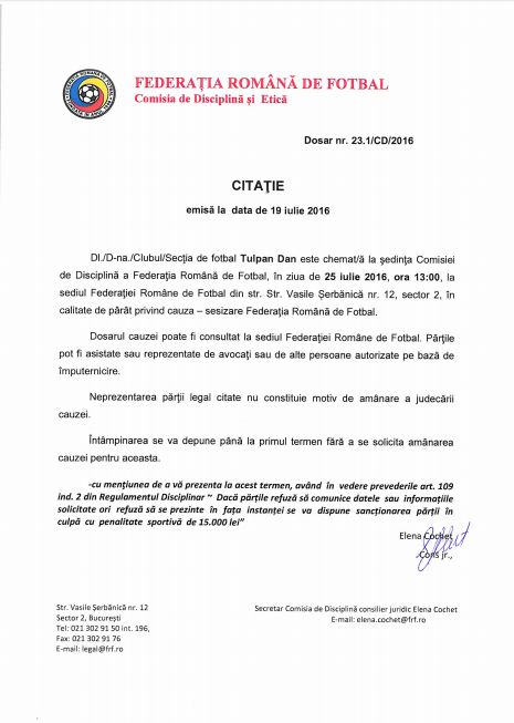 Tulpan citatie frf