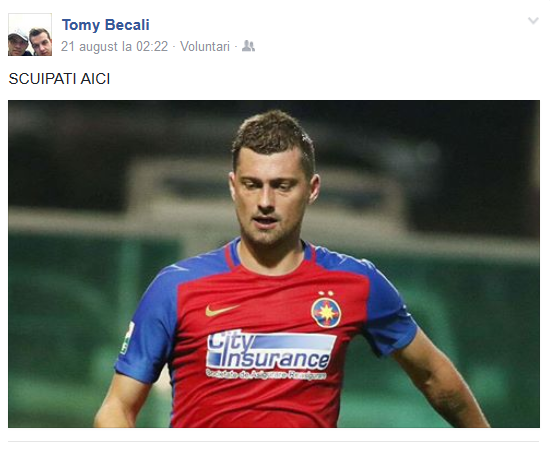 Tomy Becali n-a uitat că Tamaș a ales Steaua în dauna lui Dinamo