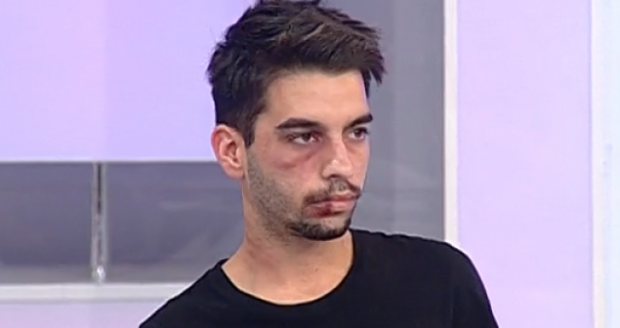Fiul Luminitei Anghel batut pe strada. David e plin de vanatai