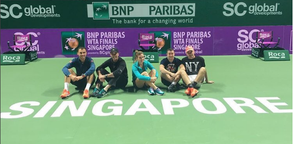 Halep Singapore 2016 echipa