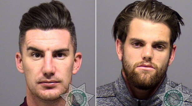 Liam Ridgewell  stânga() și Jake Gleeson au ajuns după gratii