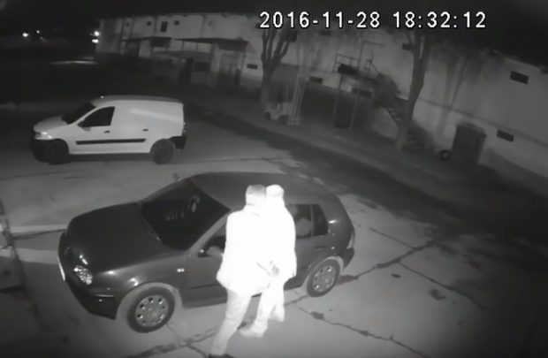 camerele de supraveghere au surprins momentul agresiunii consumată în parcarea unui depozit ce aparține lui Bogdan Dinulescu