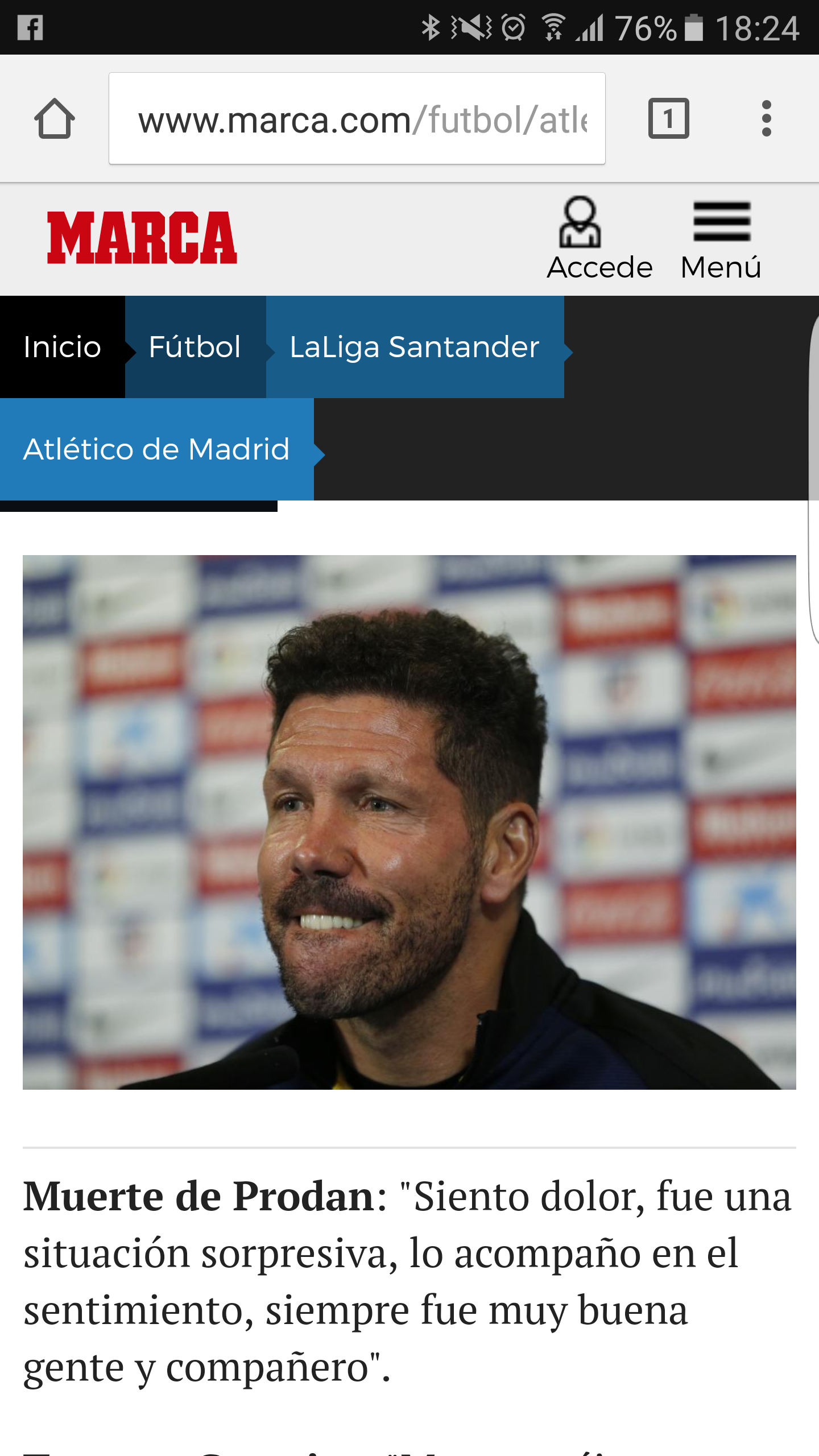 Simeone marca