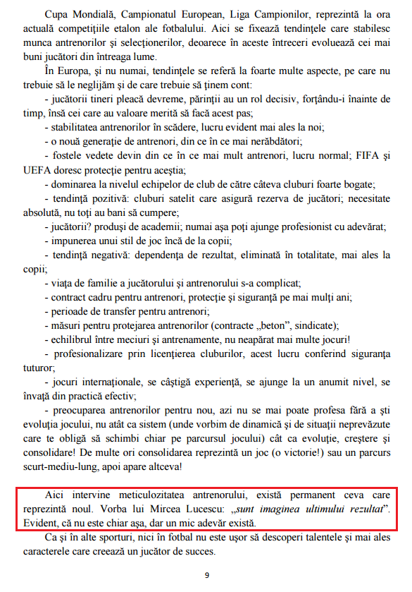 FRF licenta B Bibliografie Lucescu