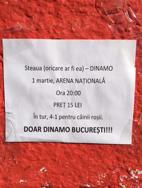 Anunțul dinamoviștilor