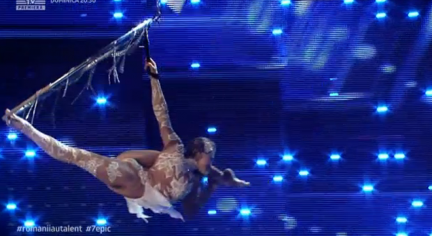 Show total la Românii au talent. I-a lăsat muți de uimire când a executat acrobațiile