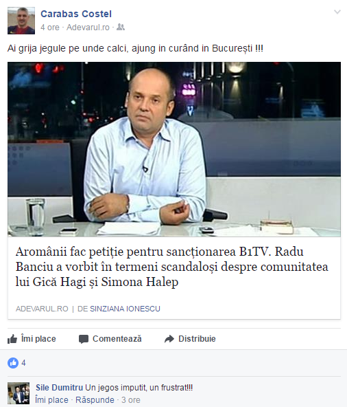 Radu Banciu, amenințat cu bătaia de către machedoni. I-a jignit pe Halep și pe Hagi. Petiție împotriva omului de televiziune! VIDEO