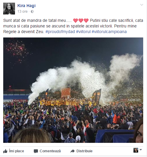 Gică Hagi a primit un mesaj de felicitare de peste Ocean. ”Pentru mine, Regele a devenit Zeu”!