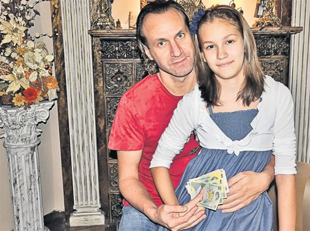Alin Oprea și fiica sa, Melisa