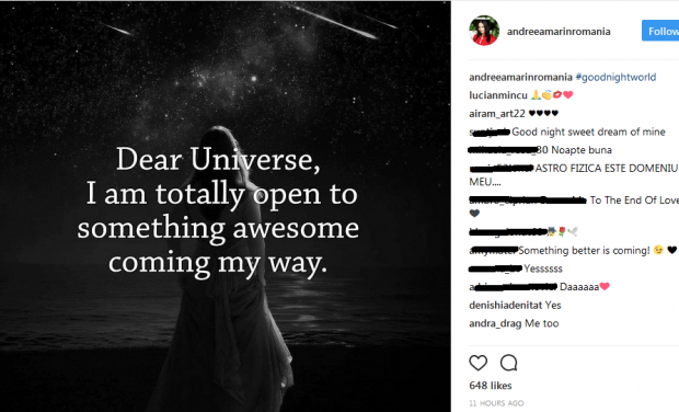 Andreea Marin, pregătită pentru un nou început. “Sunt deschisă din toate punctele de vedere”