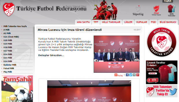 Mircea Lucescu a fost prezentat oficial ca noul selecționer al Turciei. Este al doilea român ajuns pe banca ”ienicerilor”