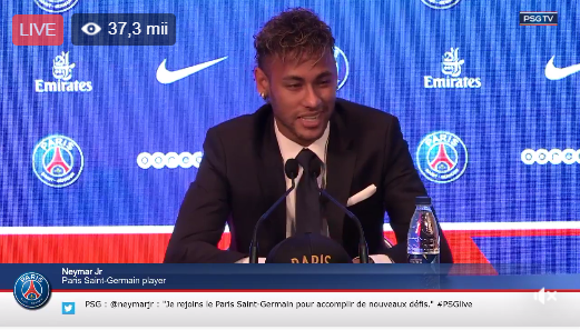 Ney-day în fotbalul mondial! Neymar, cel mai scump fotbalist din toate timpurile, a fost prezentat oficial la PSG. Francezii au dat năvală, pentru a-i cumpăra tricoul / VIDEO
