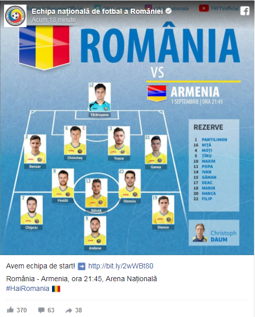 LIVE TEXT România - Armenia, preliminariile CM 2018 1-0. Maxim pentru o victorie minimă. Stancu a ratat un penalty, oaspeții au jucat o oră în 10! Kazahstan - Muntenegru 0-3, Danemarca - Polonia 4-0 | FOTO&VIDEO
