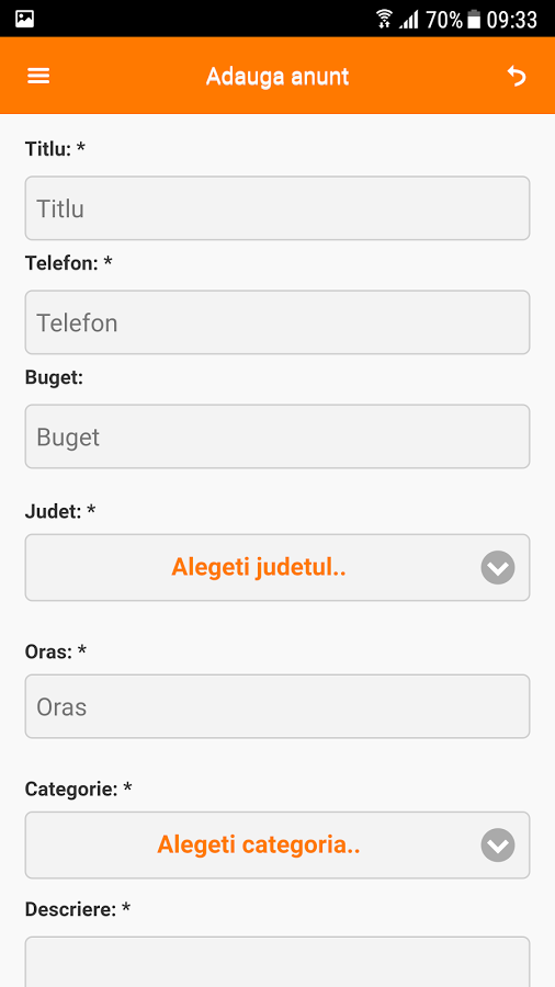 Vreau Servicii, aplicatia care iti gaseste zugravi, instalatori, avocati sau medici. Captură din aplicație