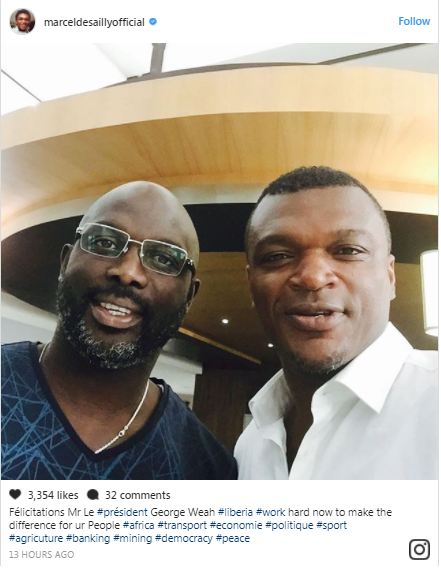 George Weah este președintele Liberiei. A fost primul fotbalist non-european care a câștigat ”Balonul de Aur”