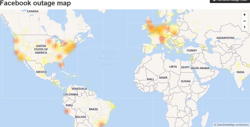 Panică în mediul online: Facebook şi Instagram au picat