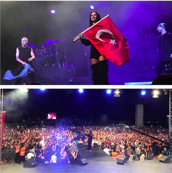 INNA, concert în fața a 400.000 de oameni. Cât de sexy a fost artista pe scena din Turcia