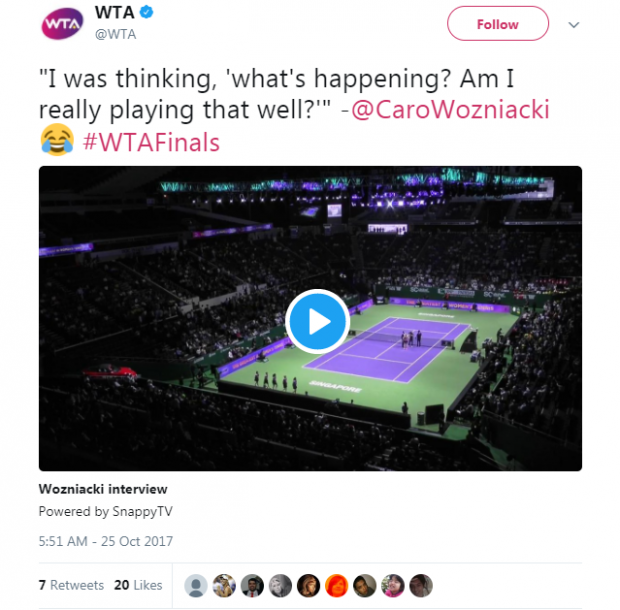 Wozniacki, prima declarație după ce a umilit-o pe Simona Halep / VIDEO