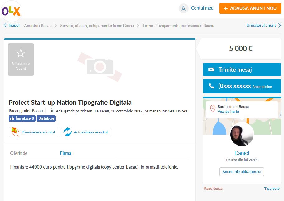 Mai Multe Firme Din Programul Start Up Nation Scoase La Vanzare Pe Olx Libertatea