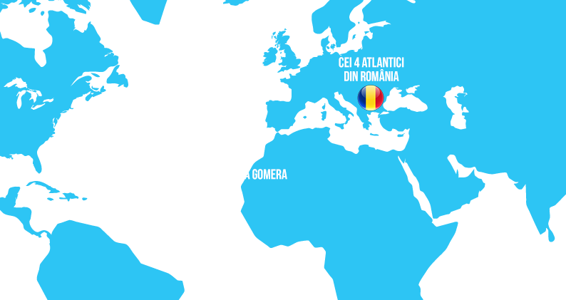 UPDATE. Echipajul Atlantic 4 Challenge a început astăzi marea aventură / VIDEO