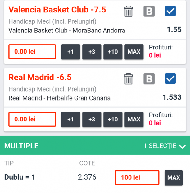 Biletul zilei din baschet, 03 decembrie. Meciuri din campionatul spaniol