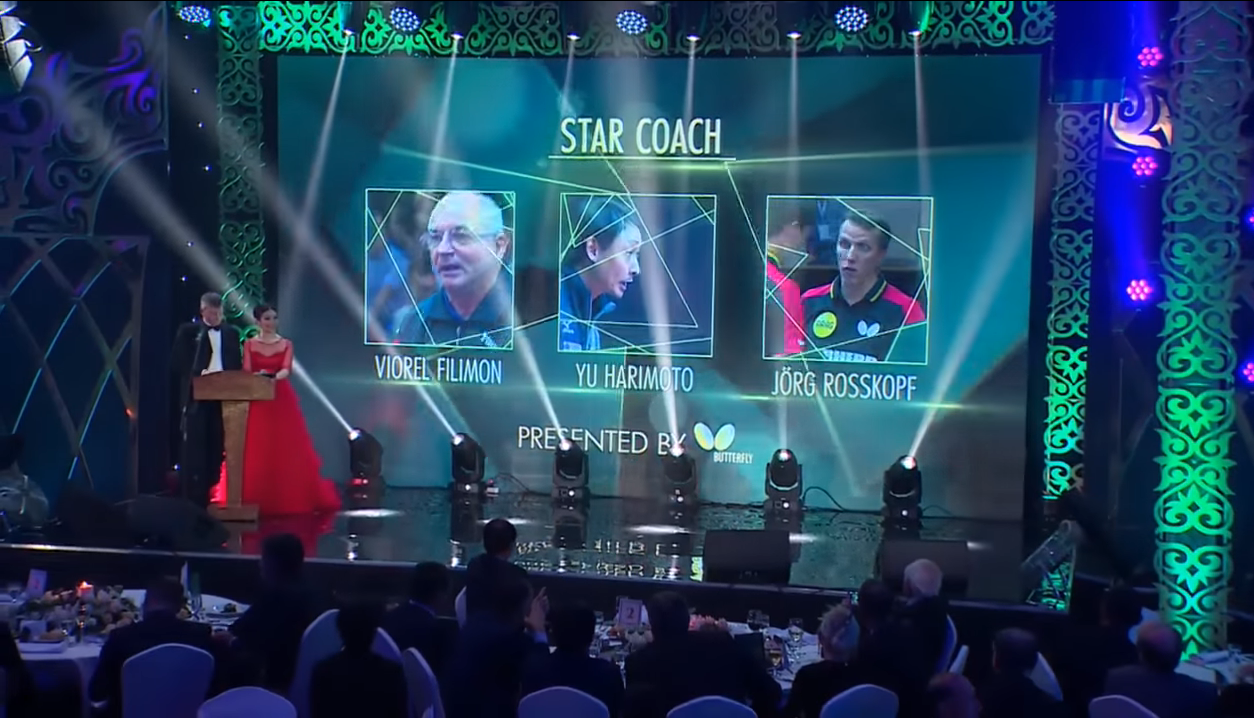 Viorel Filimon, între primii trei antrenori de tenis de masă din lume în 2017. Germanul Jorg Rosskopf, desemnat cel mai bun | VIDEO