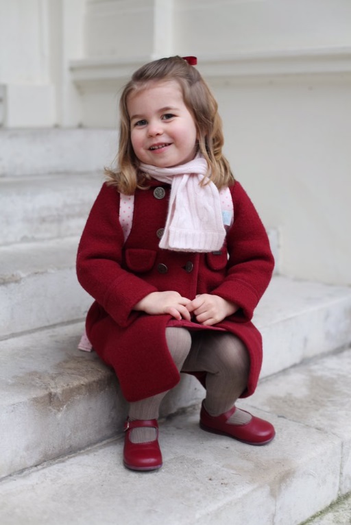 Imagini adorabile cu prințesa Charlotte în prima zi de grădiniță