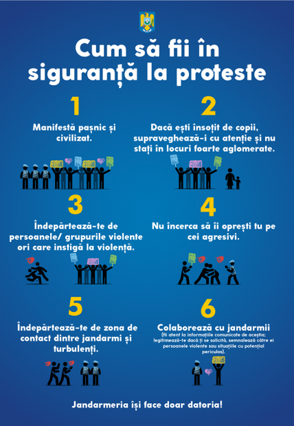 sfaturi jandarmi protestatari