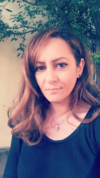 Carmen Trandafir, imagine postată de artistă pe pagina de Facebook