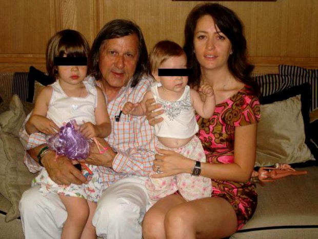 Ilie Năstase, alături de Amalia și cele două fiice ale lor