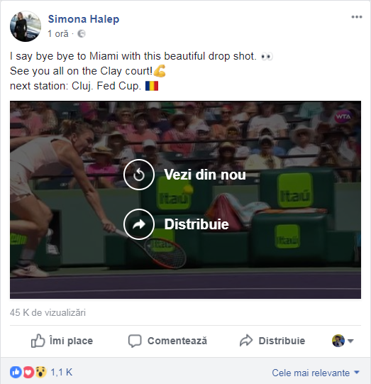 Simona Halep revine pe teren la Cluj, la Fed Cup / VIDEO