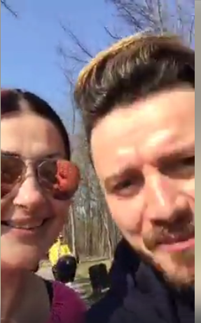 Gabriela Cristea și Tavi Clonda și-au scos fetița în parc. “Ne bucurăm de vremea de afară”