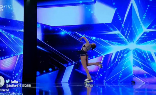 Elina Savga, curaj nebun la Românii au talent