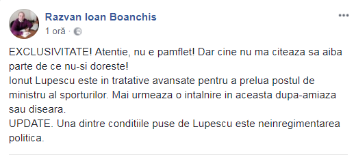 Ionuț Lupescu, ministrul Sportului? Reacția fostului internațional