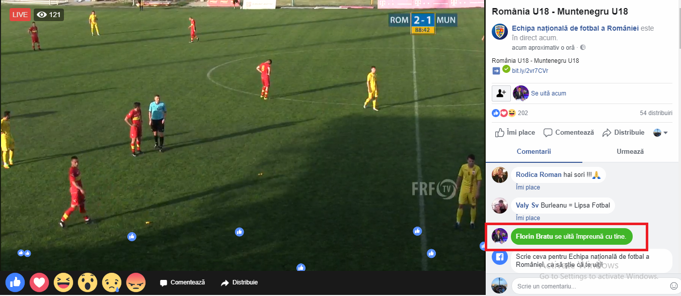 Primul meci din cel de-al doilea mandat al lui Burleanu: România U18 - Muntenegru U18 2-1