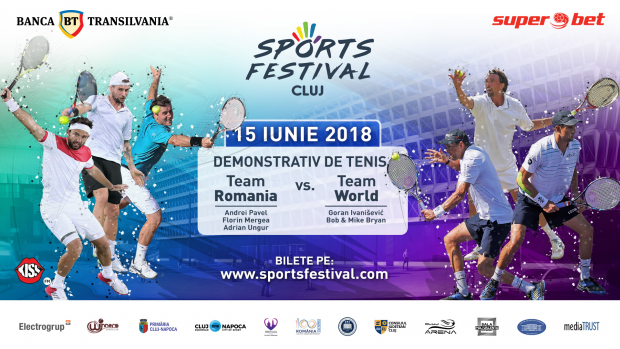 Goran Ivanišević și frații Bob și Mike Bryan vin la Cluj, la Sports Festival / GALERIE FOTO