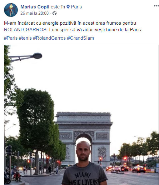 Roland Garros 2018, primul tur. Marius Copil - Marco Cecchinato. Românul, eliminat după un meci dramatic, de 3 ore și 41 de minute