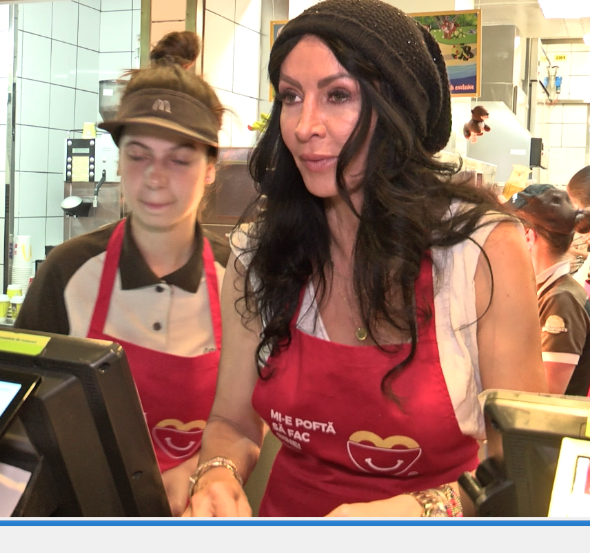 Mihaela Rădulescu a vândut cartofi prăjiți și sandvișuri