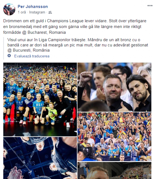 Ce decizie a luat de Per Johansson în legătură cu CSM București. Antrenorul suedez și-a stabilit viitorul