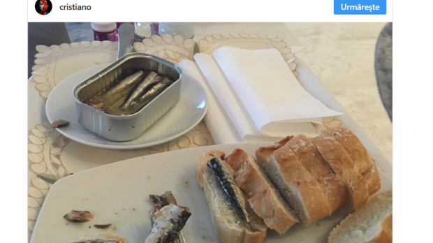 Ronaldo adoră sardinele