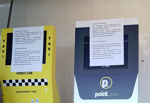 mulți români aleg să plece de la aeroport cu Uber și Taxify